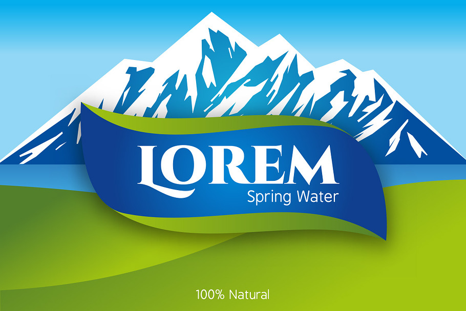 Abstract vector Bottled Water logo in Logo Templates - product preview 8