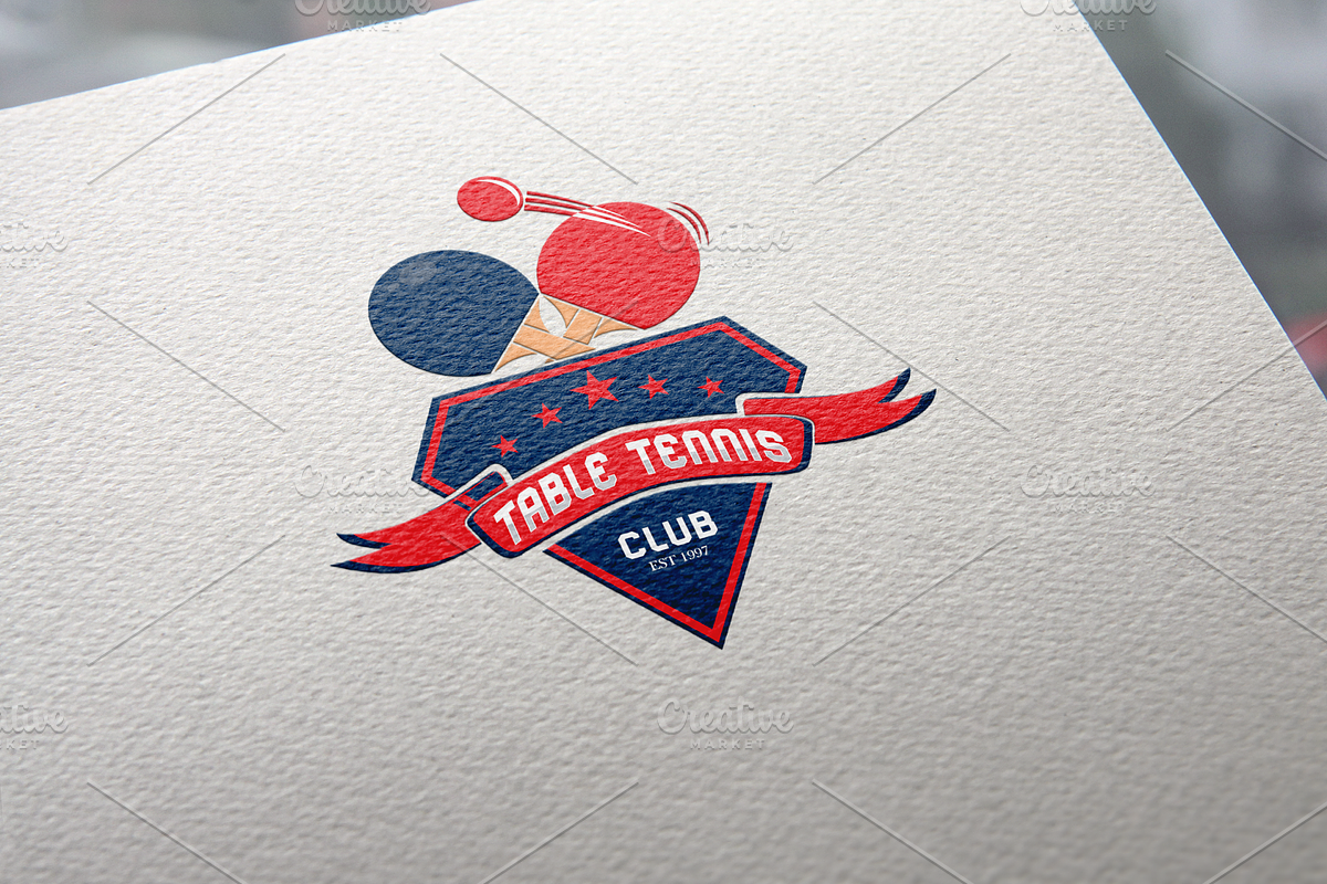 Table Tennis Logo Template in Logo Templates - product preview 8
