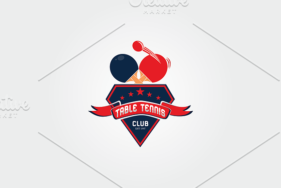 Table Tennis Logo Template in Logo Templates - product preview 1