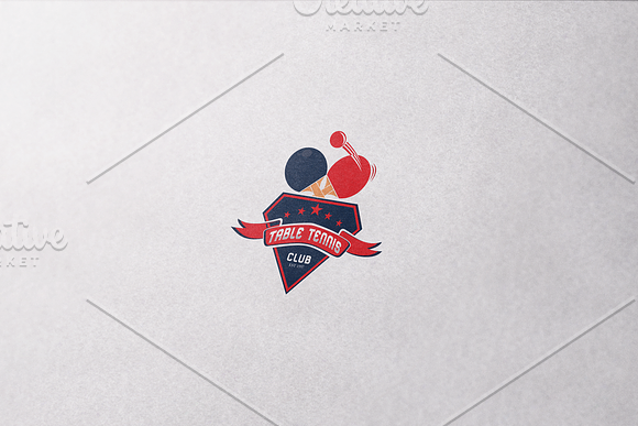 Table Tennis Logo Template in Logo Templates - product preview 2