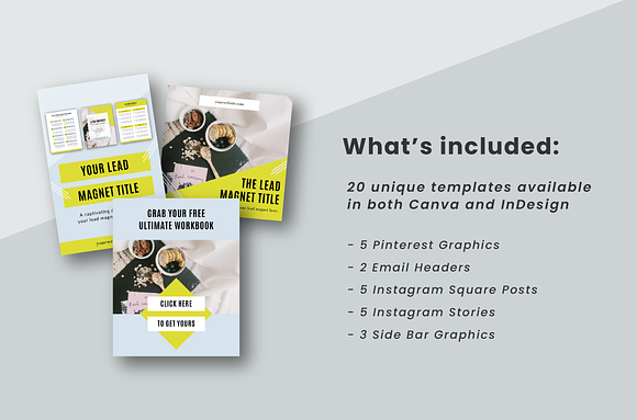 Lead Magnet Marketing Kit in Social Media Templates - product preview 1