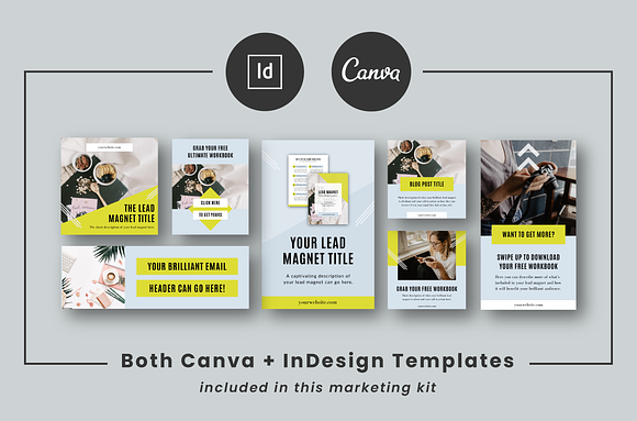 Lead Magnet Marketing Kit in Social Media Templates - product preview 6