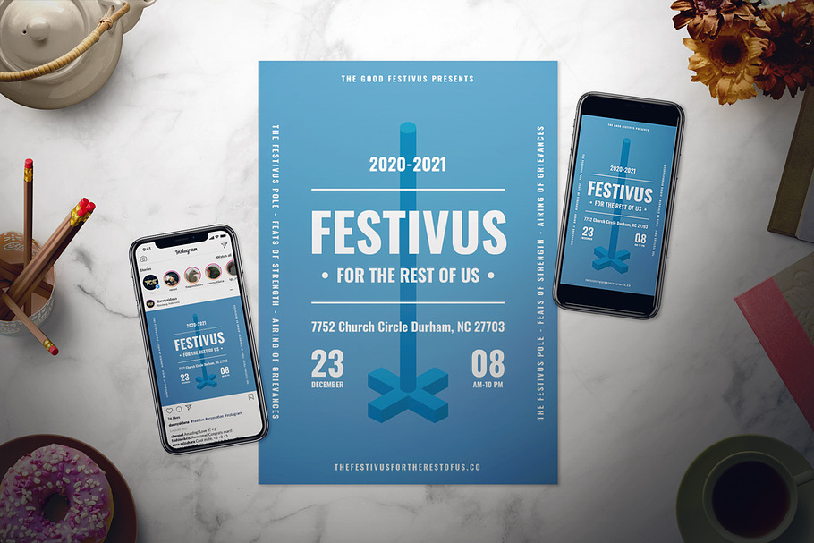 Festivus Flyer Set in Flyer Templates - product preview 8
