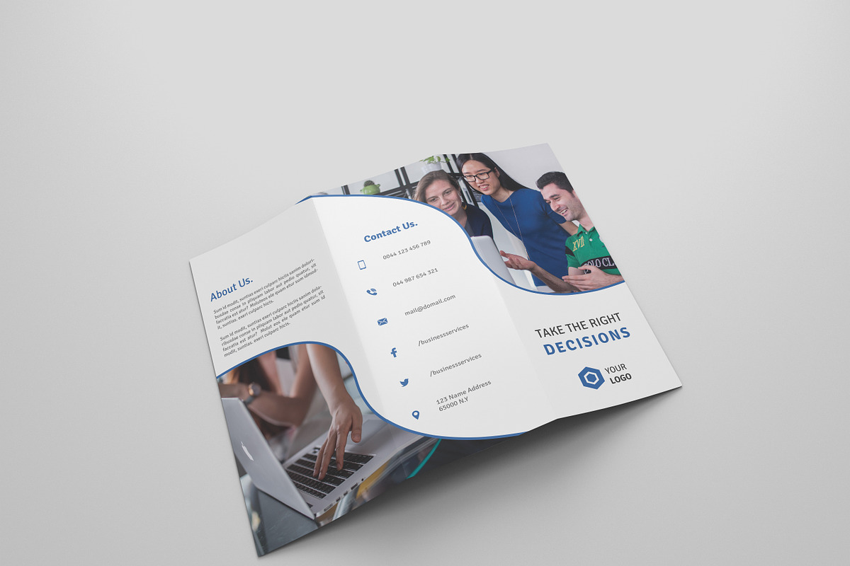 Corporate Tri-fold Brochures in Brochure Templates - product preview 8