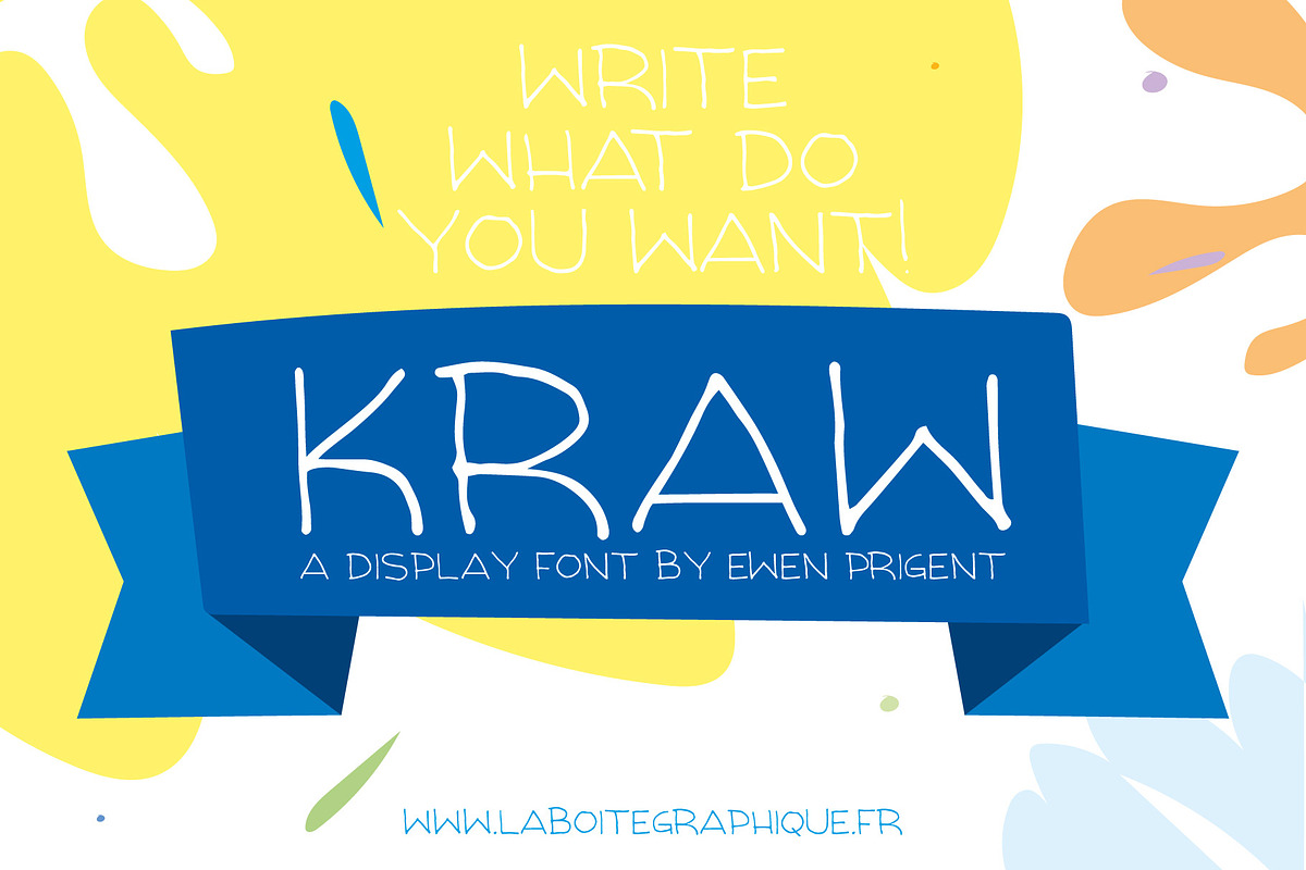 Kraw in Display Fonts - product preview 8