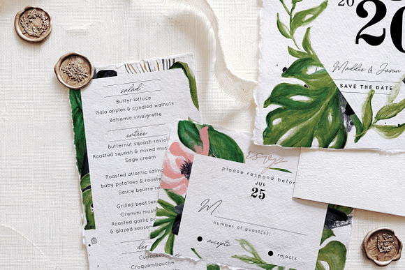 Urban Jungle Wedding Suite in Wedding Templates - product preview 2