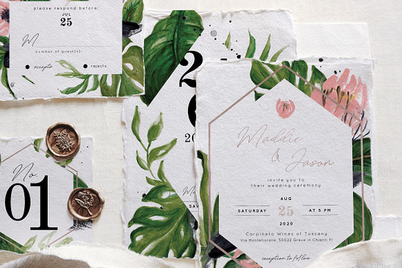 Urban Jungle Wedding Suite in Wedding Templates - product preview 3
