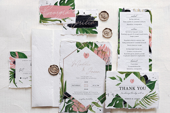 Urban Jungle Wedding Suite in Wedding Templates - product preview 5