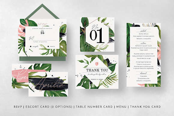 Urban Jungle Wedding Suite in Wedding Templates - product preview 7