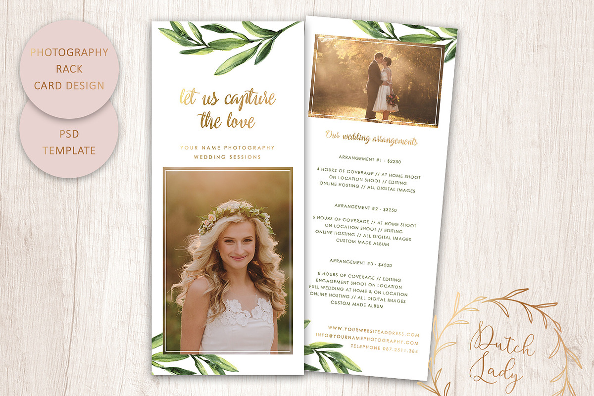 PSD Photo Rack Card Template #9 in Flyer Templates - product preview 8