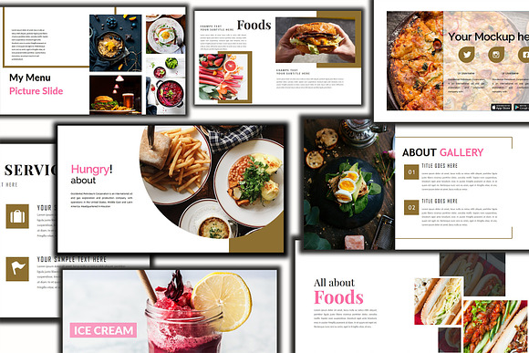 Delicious Food Keynote Template in Keynote Templates - product preview 4