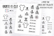 T-shirt Care Instruction Stickers