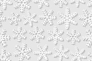 Seamless backgrounds with snowflakes