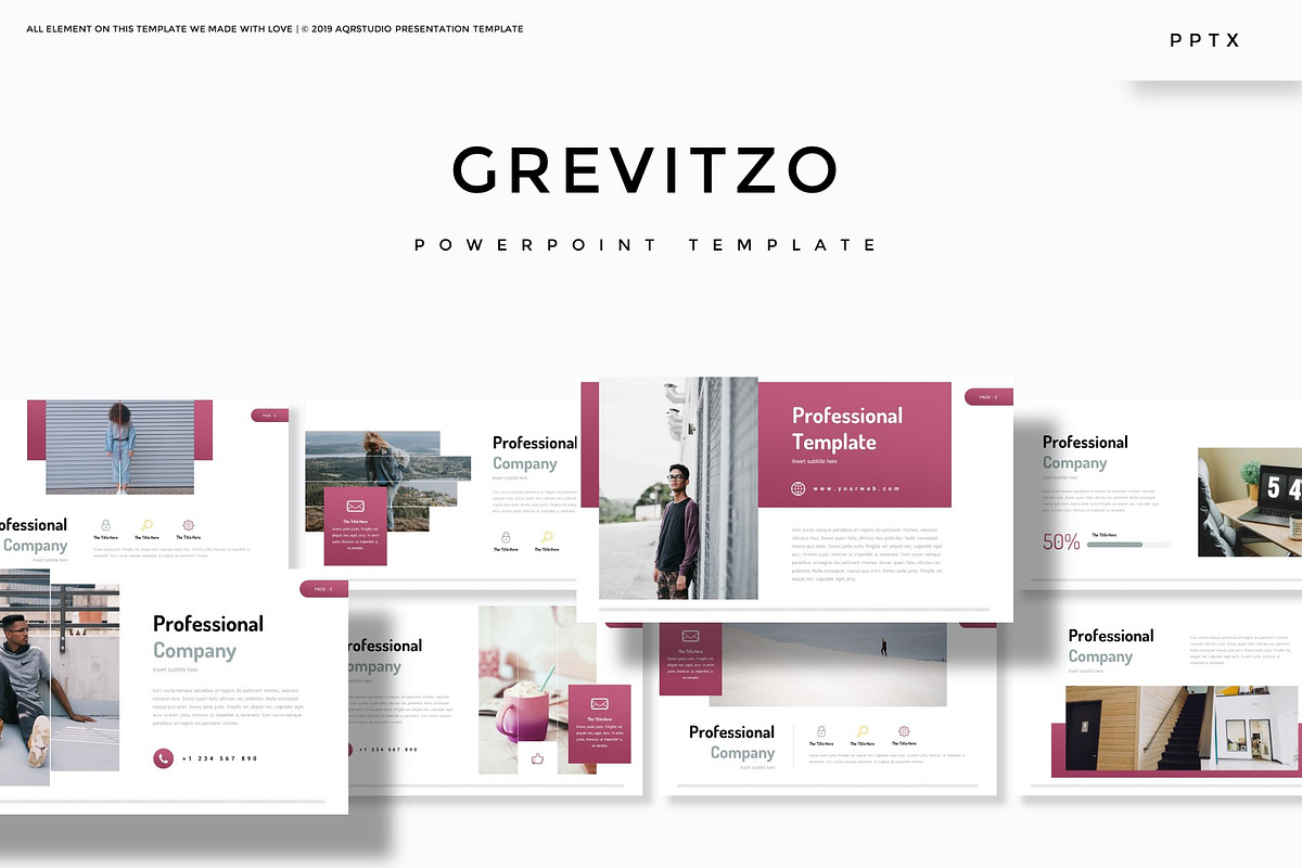 Grevitzo - Powerpoint Template in PowerPoint Templates - product preview 8
