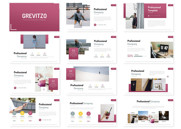 Grevitzo - Powerpoint Template in PowerPoint Templates - product preview 1
