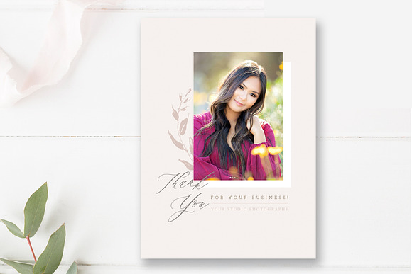 Photographer Thank You Card PSD in Postcard Templates - product preview 2