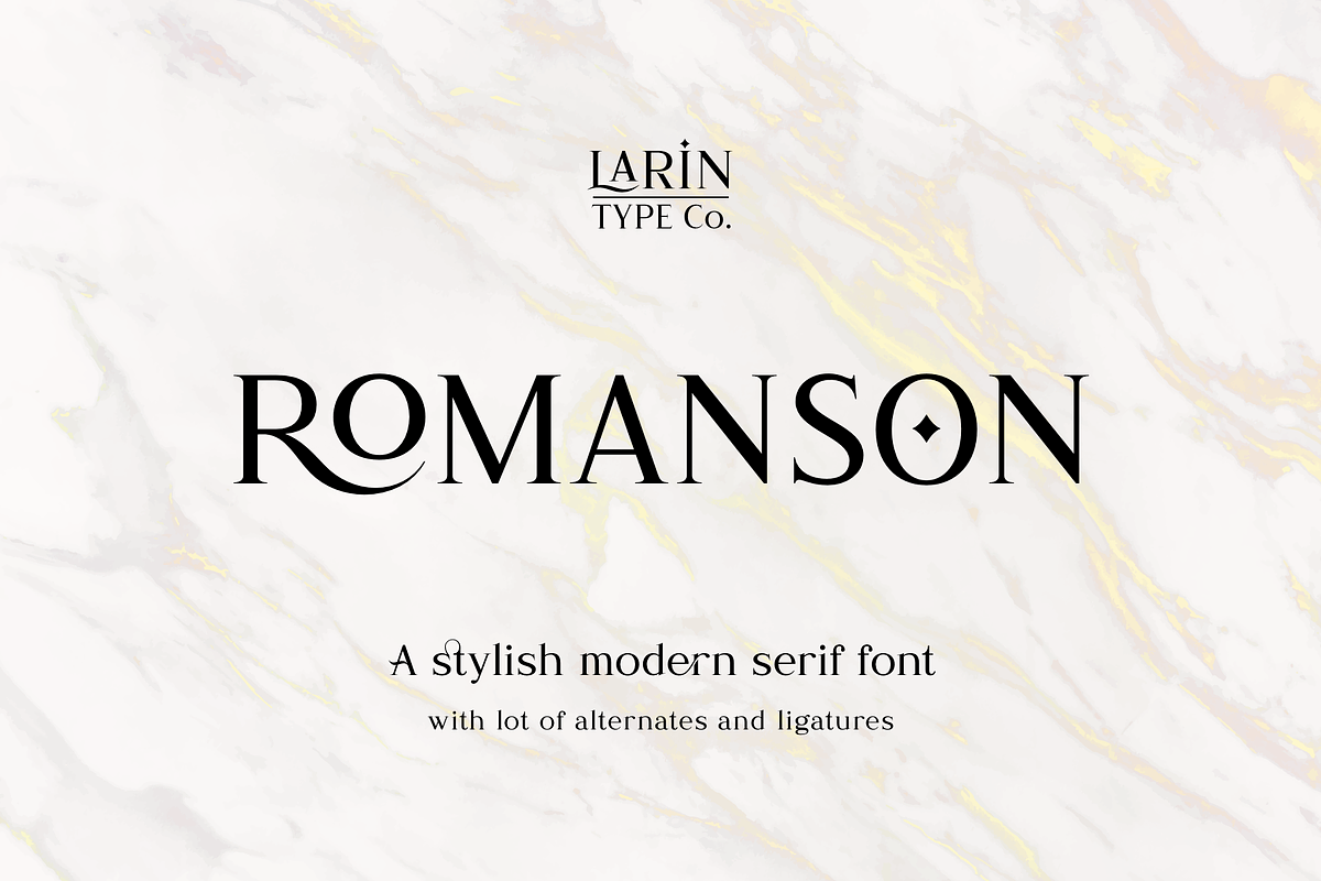 Romanson in Serif Fonts - product preview 8