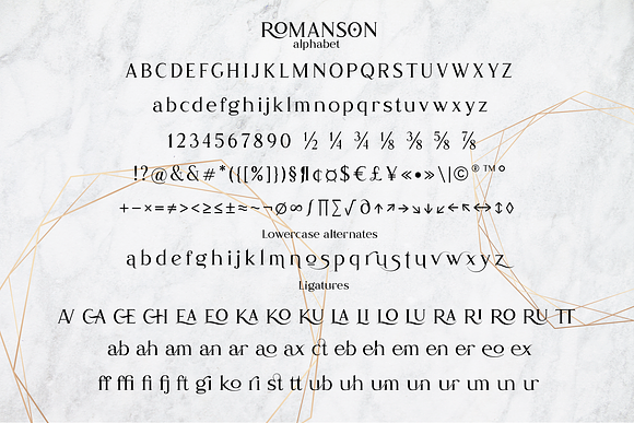 Romanson in Serif Fonts - product preview 12