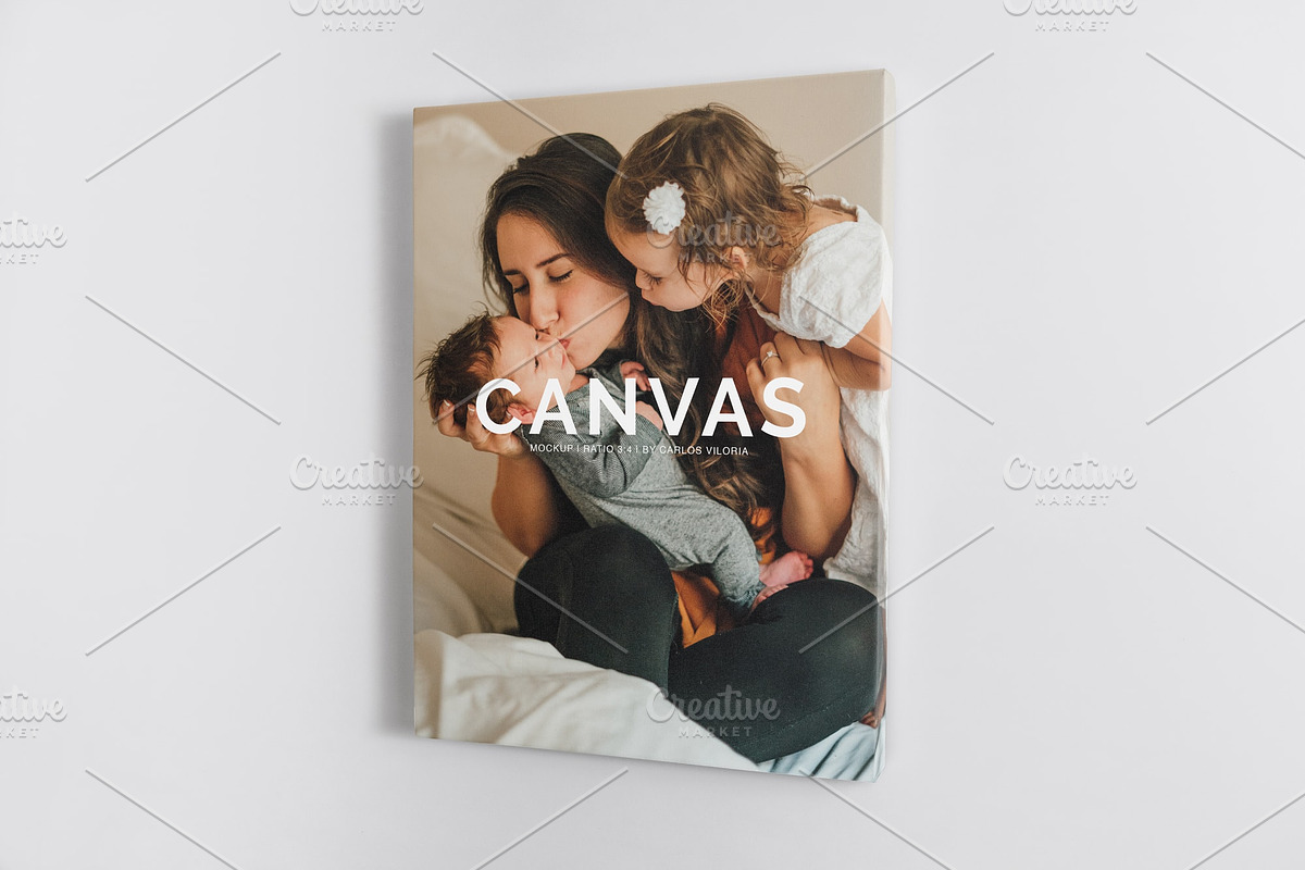 Portrait Canvas Ratio 3x4 Mockup 02 in Print Mockups - product preview 8