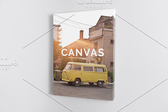 Portrait Canvas Ratio 3x4 Mockup 02 in Print Mockups - product preview 2