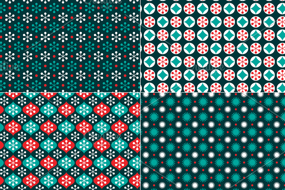 Small Seamless Holiday Patterns in Patterns - product preview 8