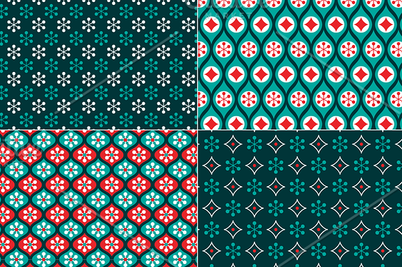 Small Seamless Holiday Patterns in Patterns - product preview 3
