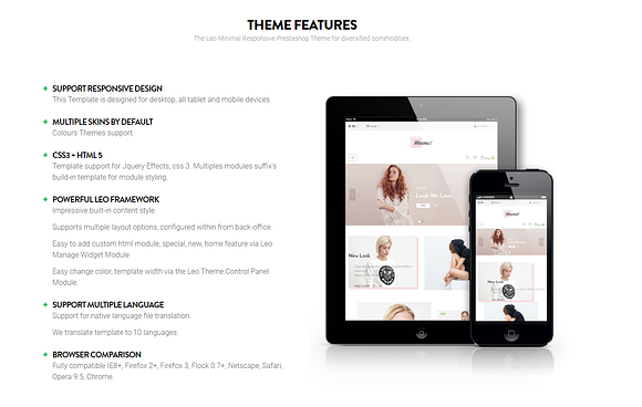 LEO MINIMAL PRESTASHOP THEME in Bootstrap Themes - product preview 1