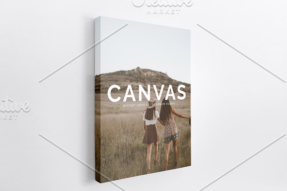 Portrait Canvas Ratio 3:4 Mockup 03 in Print Mockups - product preview 3