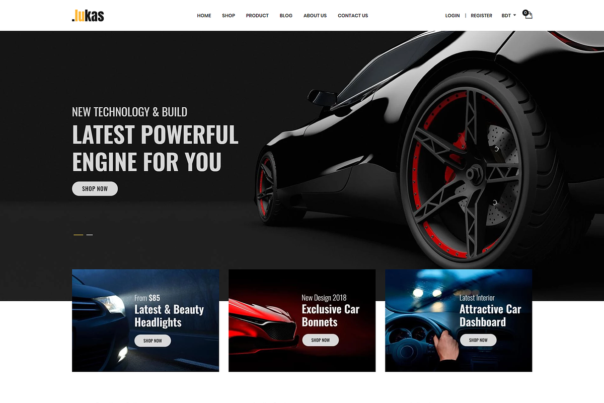 Lukas- Car Parts Store Shopify Theme in Themes - product preview 8