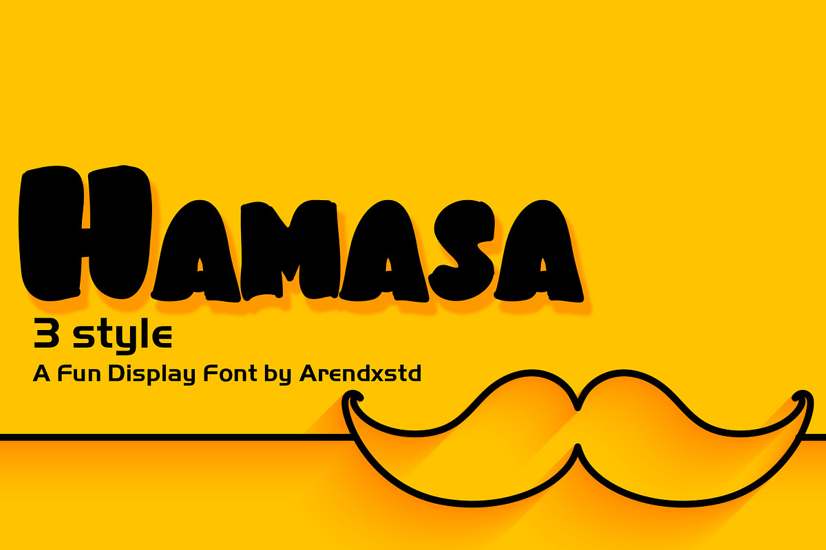 Hamasa Fun Display Font in Display Fonts - product preview 8