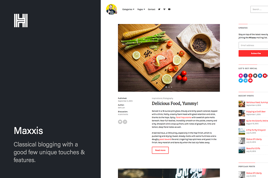 Maxxis - Blog WordPress Theme in WordPress Blog Themes - product preview 8