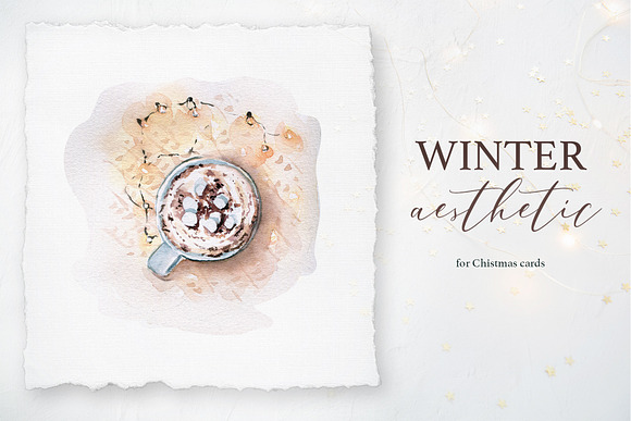 Winter Season Watercolor collection in Illustrations - product preview 6