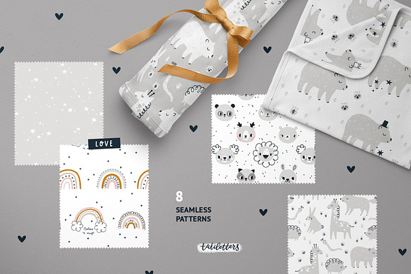 Baby animals Clipart & Patterns in Illustrations - product preview 5