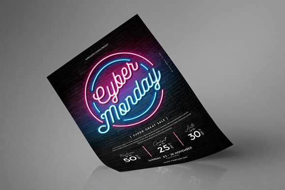 Cyber Monday Flyer in Flyer Templates - product preview 3