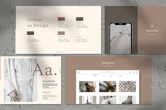 Amantha Brand Guidelines in Presentation Templates - product preview 2