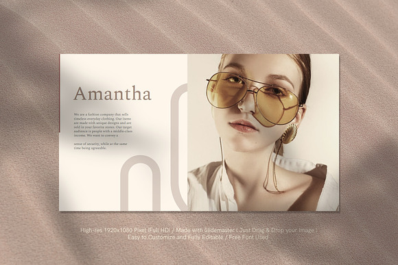 Amantha Brand Guidelines in Presentation Templates - product preview 3