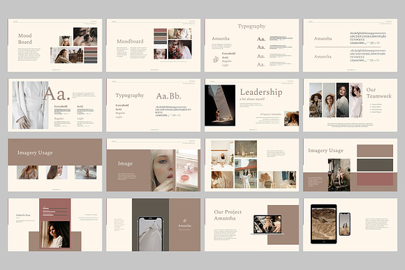 Amantha Brand Guidelines in Presentation Templates - product preview 5
