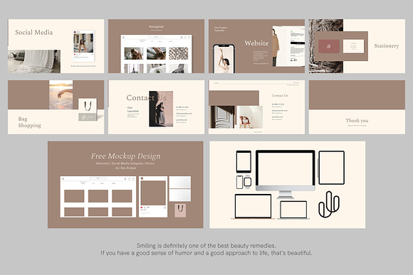 Amantha Brand Guidelines in Presentation Templates - product preview 6