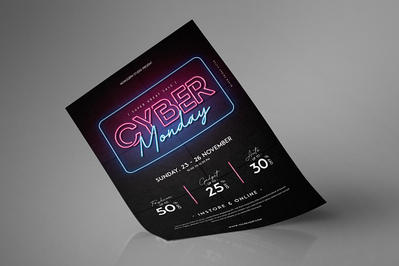 Cyber Monday Flyer in Flyer Templates - product preview 3