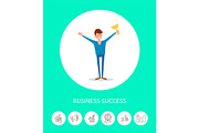 Business Success, Businessman with