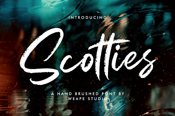 Scotties - Hand Brushed Font in Script Fonts - product preview 7