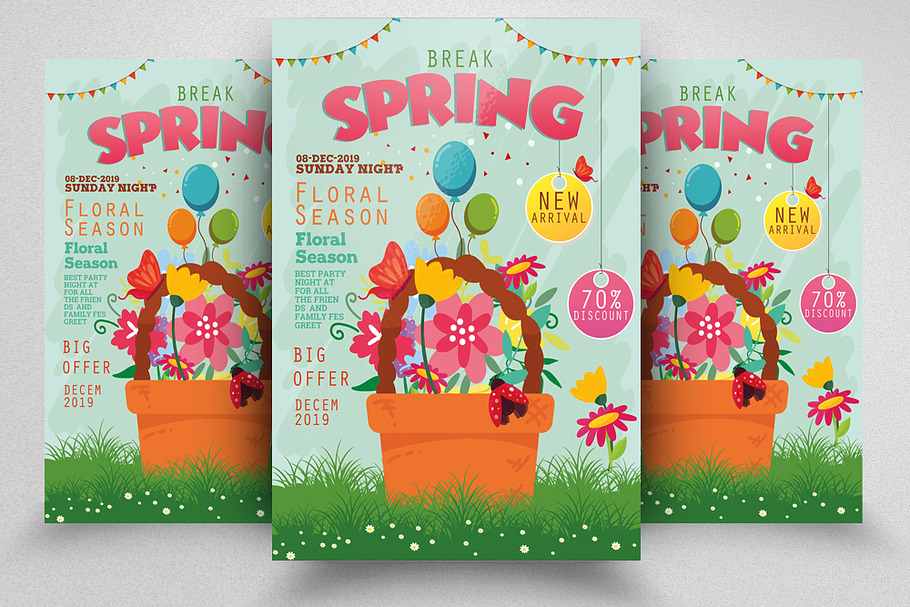 The Spring Break Flyer Template in Flyer Templates - product preview 8