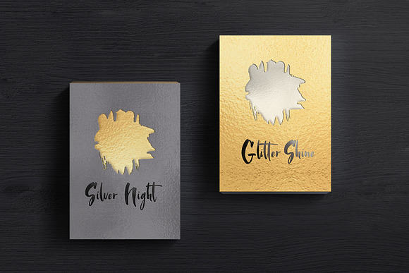 Golden Night script font & Gold foil in Script Fonts - product preview 10