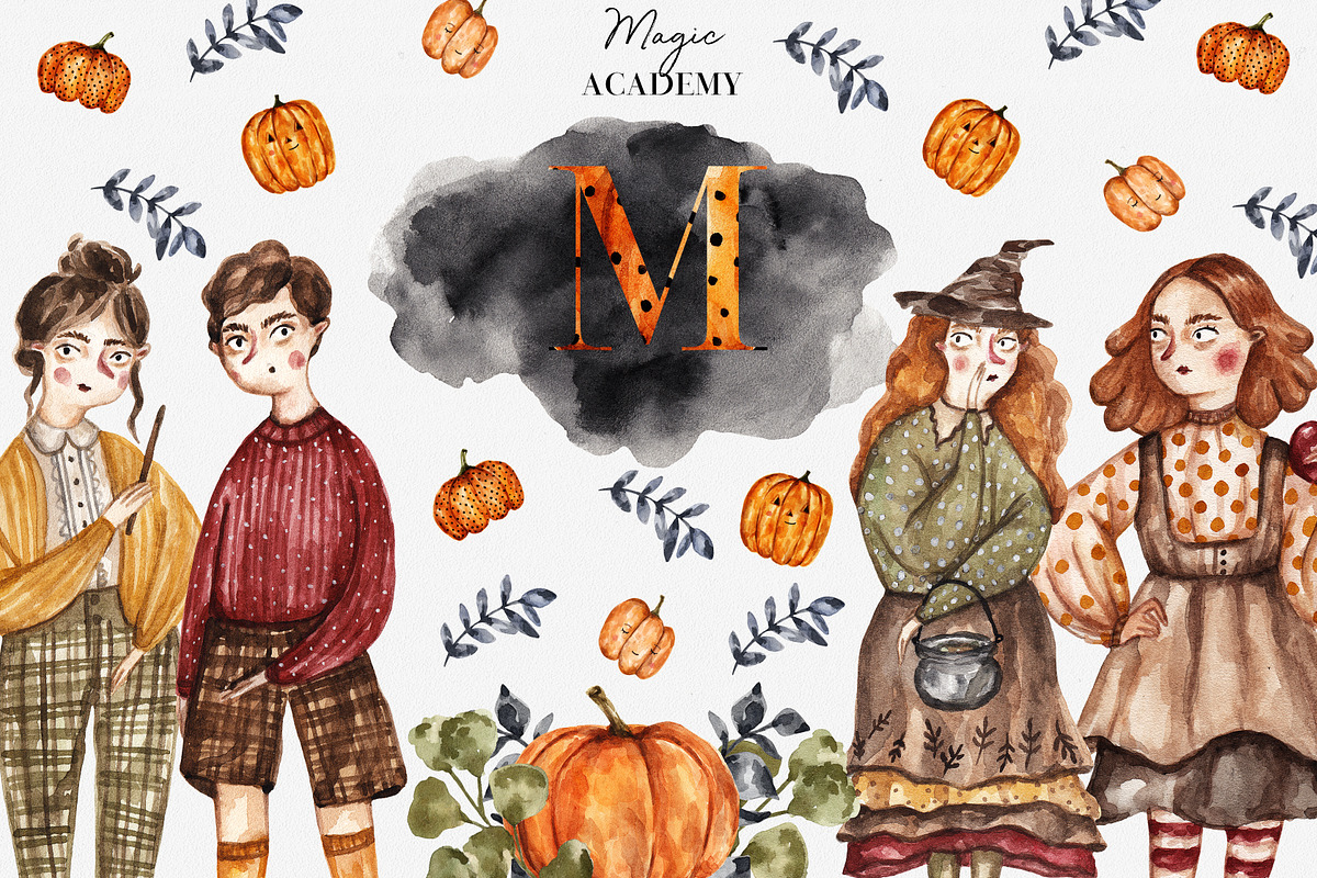 Magic Academy Watercolor Collection in Illustrations - product preview 8