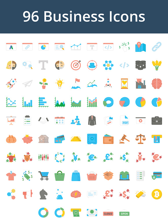 560 Flat Icons in Easter Icons - product preview 2