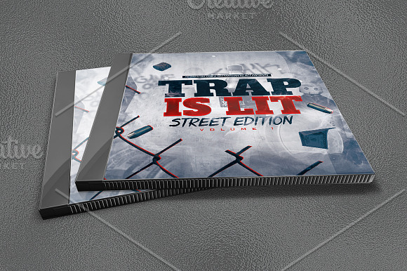 Trap Is Lit Mixtape Cover in Flyer Templates - product preview 1