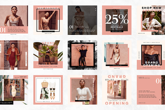 Fashion Promo Social Pack in Instagram Templates - product preview 3