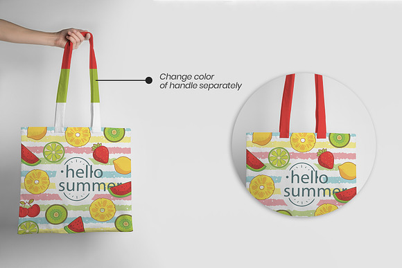 Realistic Tote Bag Mockup in Product Mockups - product preview 3