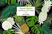 12 Tropical Dreams Seamless Patterns