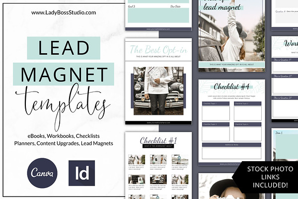 Lead Magnet Templates Canva InDesign